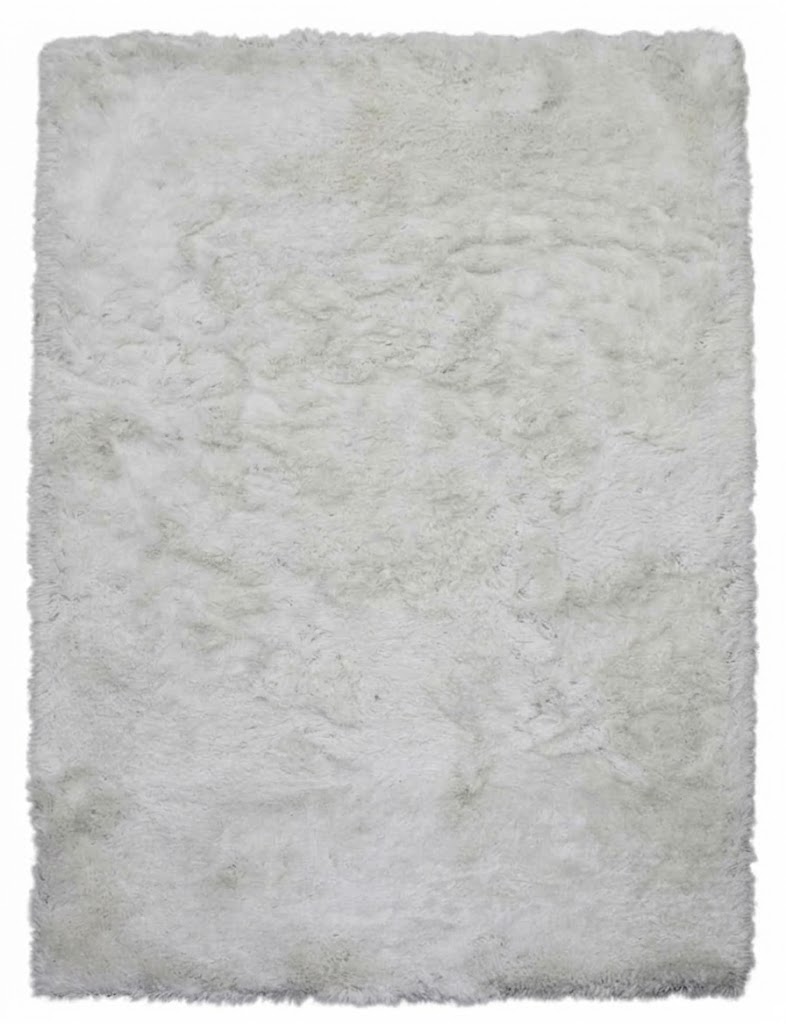 Minimalist White Handmade Carpet | Shaggy Rug