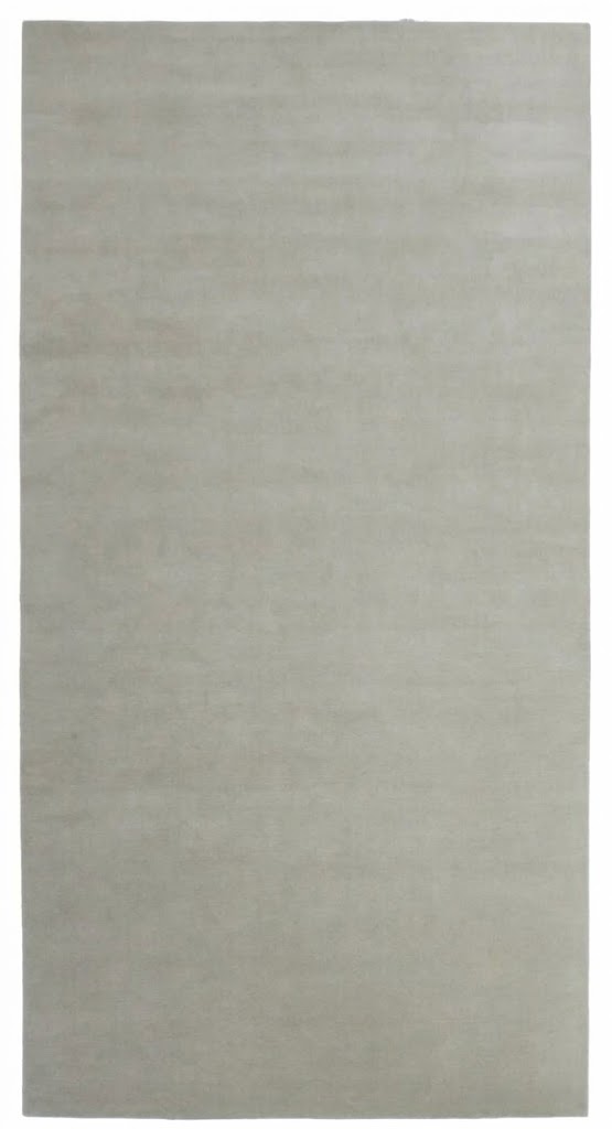 Minimalist Light Grey Loom knotted Carpet | 100% Wool