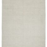 Minimalist Cream Flat weave Carpet | 100% Wool Rug