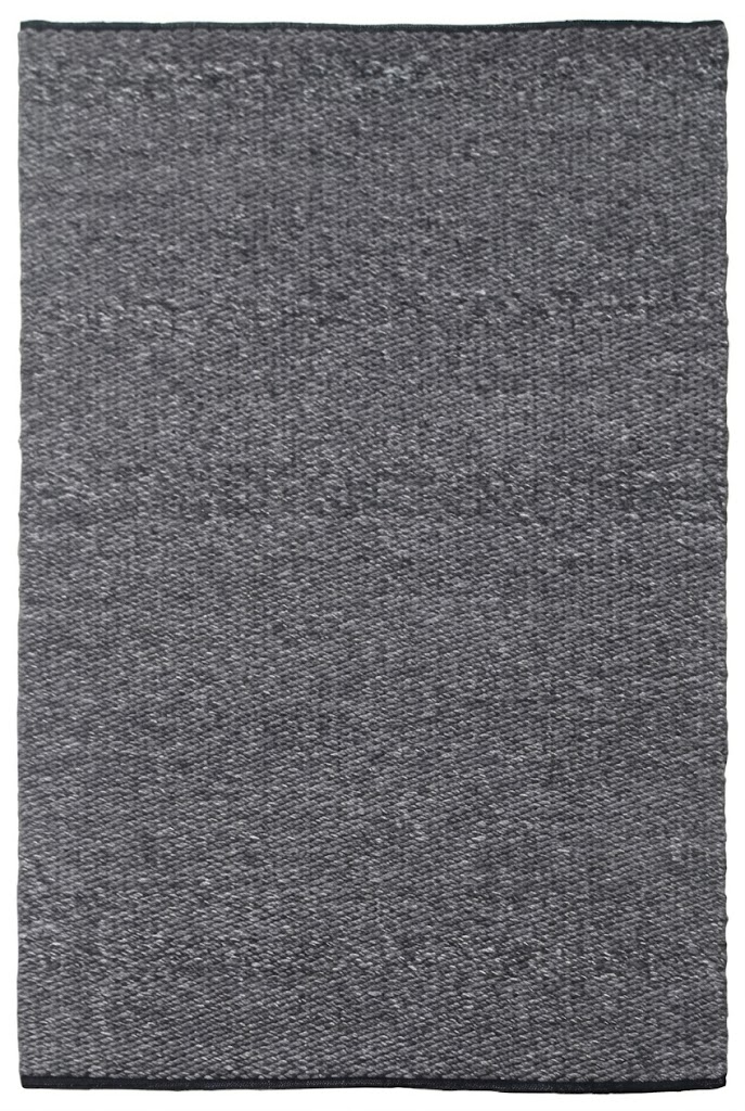 Black Mix Thick Flat weave Carpet | 100% Wool