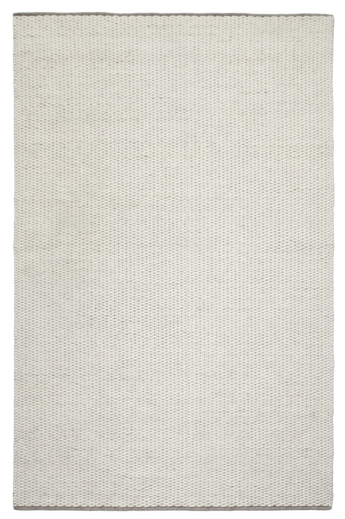 Minimalist Cream Thick Flat weave Carpet | 100% Wool