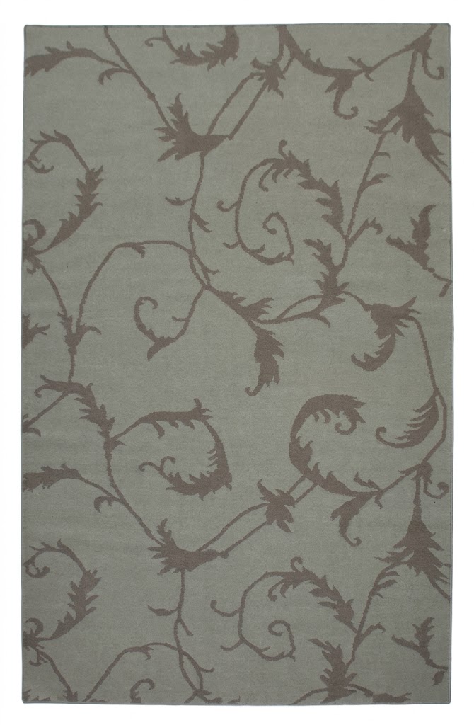 Flower Beige Handmade Carpet | New Zealand Wool Rug