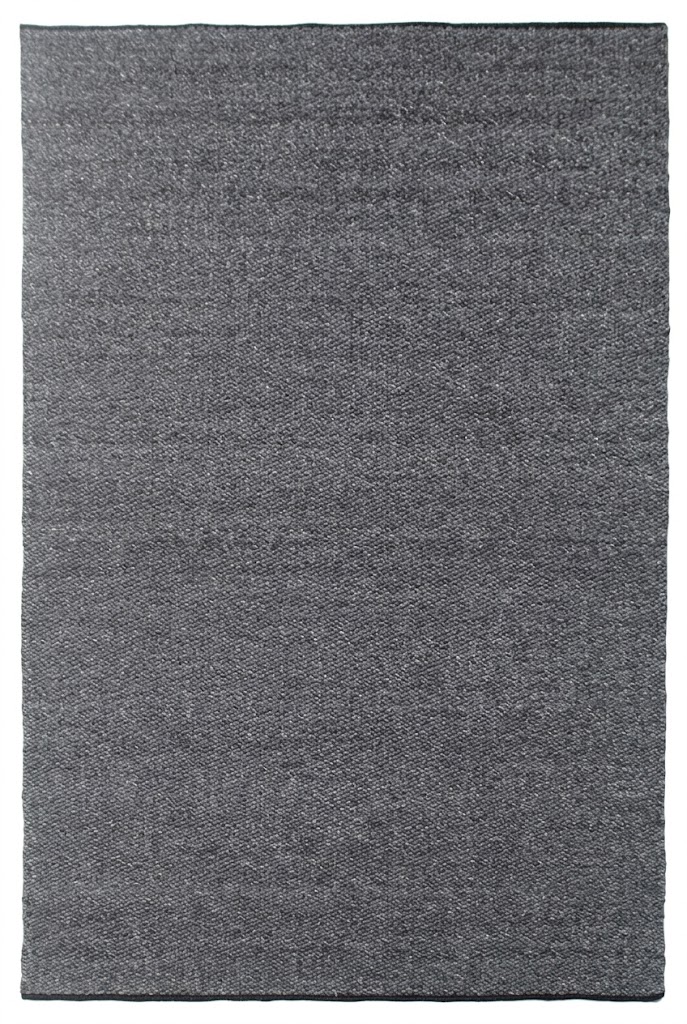 Black Mix Thick Flat weave Carpet | 100% Wool