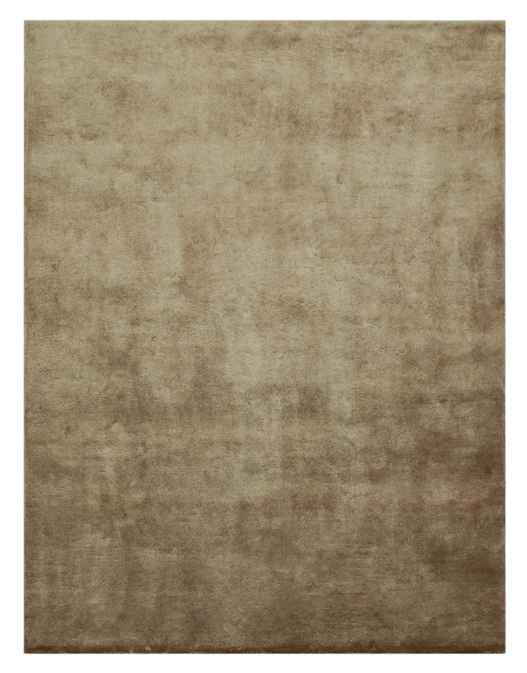 100% Tencel Handtufted Carpet in Plain style, Brown Color Rug - RC734