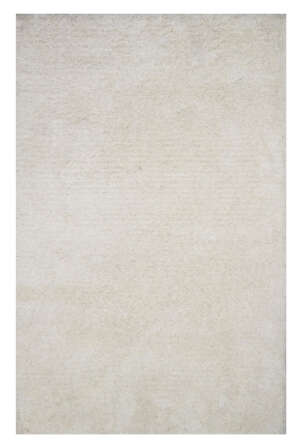 Polyester & BCF Shaggy Rugs in Plain style, Cream white Color Rug - SH118