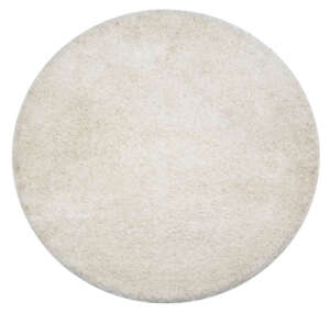 Polyester & BCF Shaggy Rugs in Plain style, Cream white Color Rug - SH121