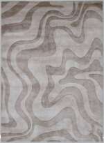 100% Bamboo Silk Hand Tufted Rugs in Plain style, Biege Color Rug - RC797