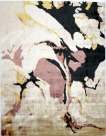 100% Bamboo Silk Hand Tufted Rugs in Plain style, Cream Color Rug - RC869