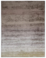 100% Bamboo Silk Hand Tufted Rugs in Plain style, Brown Color Rug - RC68A