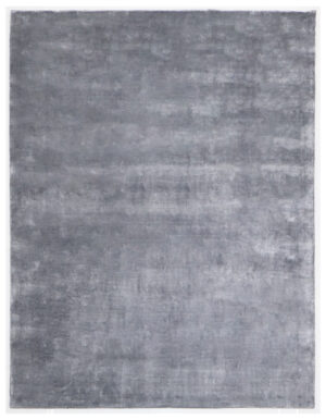 100% Bamboo Silk Hand Tufted Rugs in Plain style, Blue Color Rug - RC829