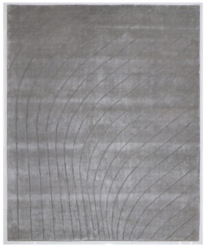 100% Bamboo Silk Hand Tufted Rugs in Plain style, Brown Color Rug - RC849