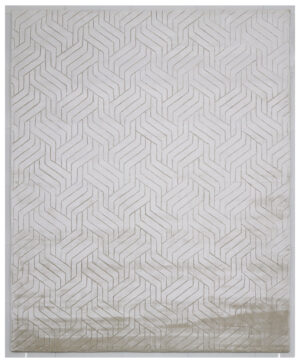 100% Bamboo Silk Hand Tufted Rugs in Plain style, Beige Color Rug - RC856