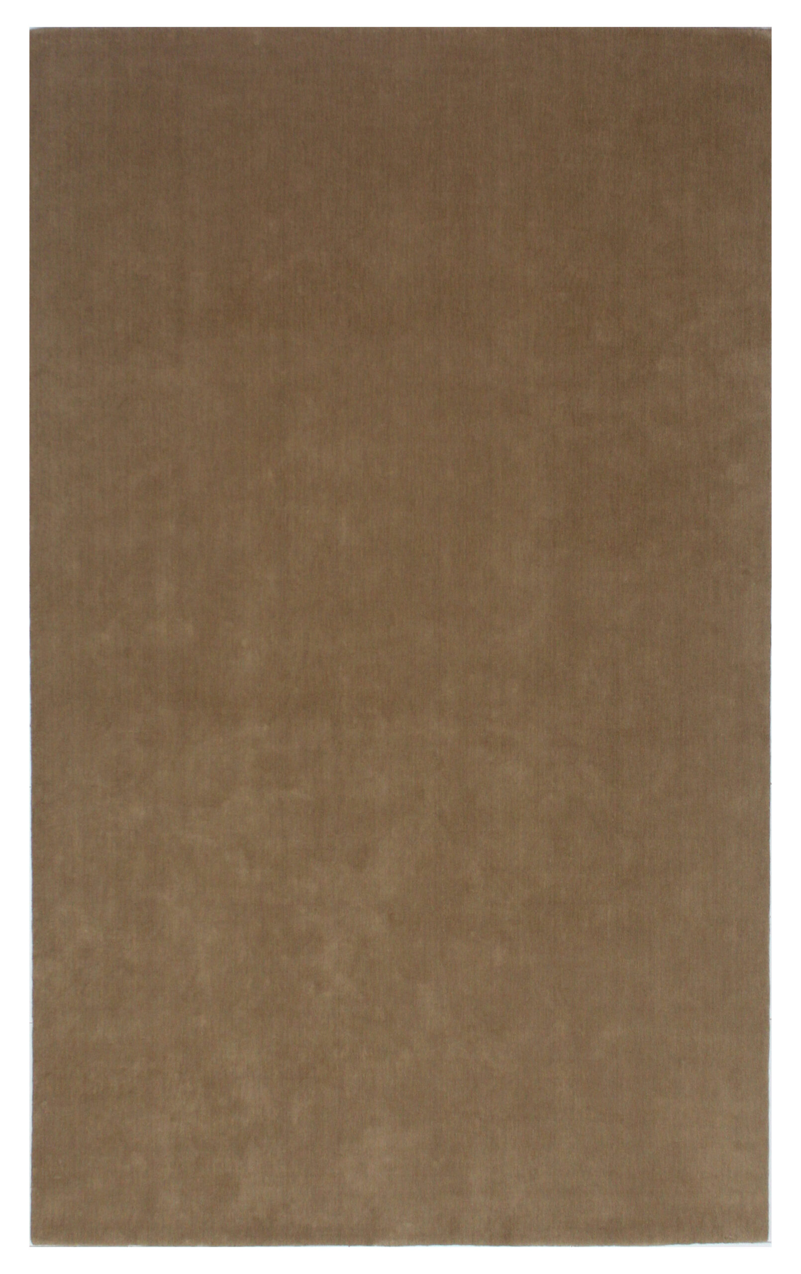 100% New Zealand Flat Weave Carpet in Plain style, Brown Color Rug - ST141