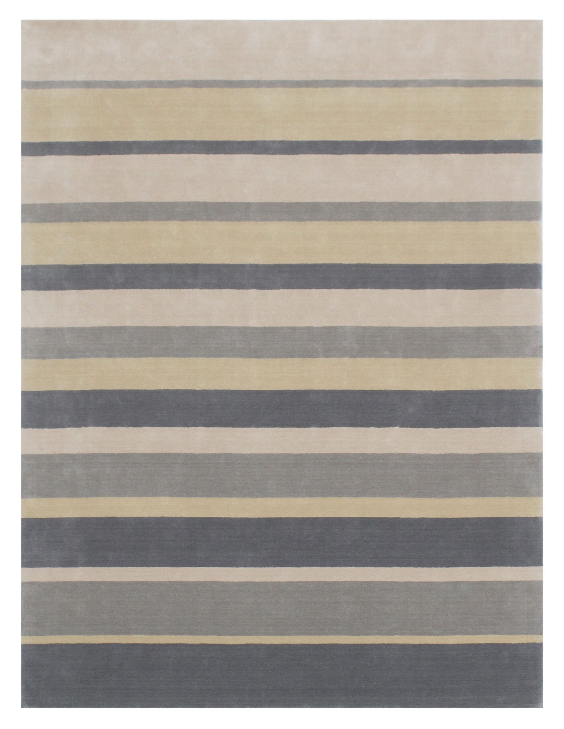 100% New Zealand Hand Loom Carpet in Plain style, Beige Color Rug - ST194