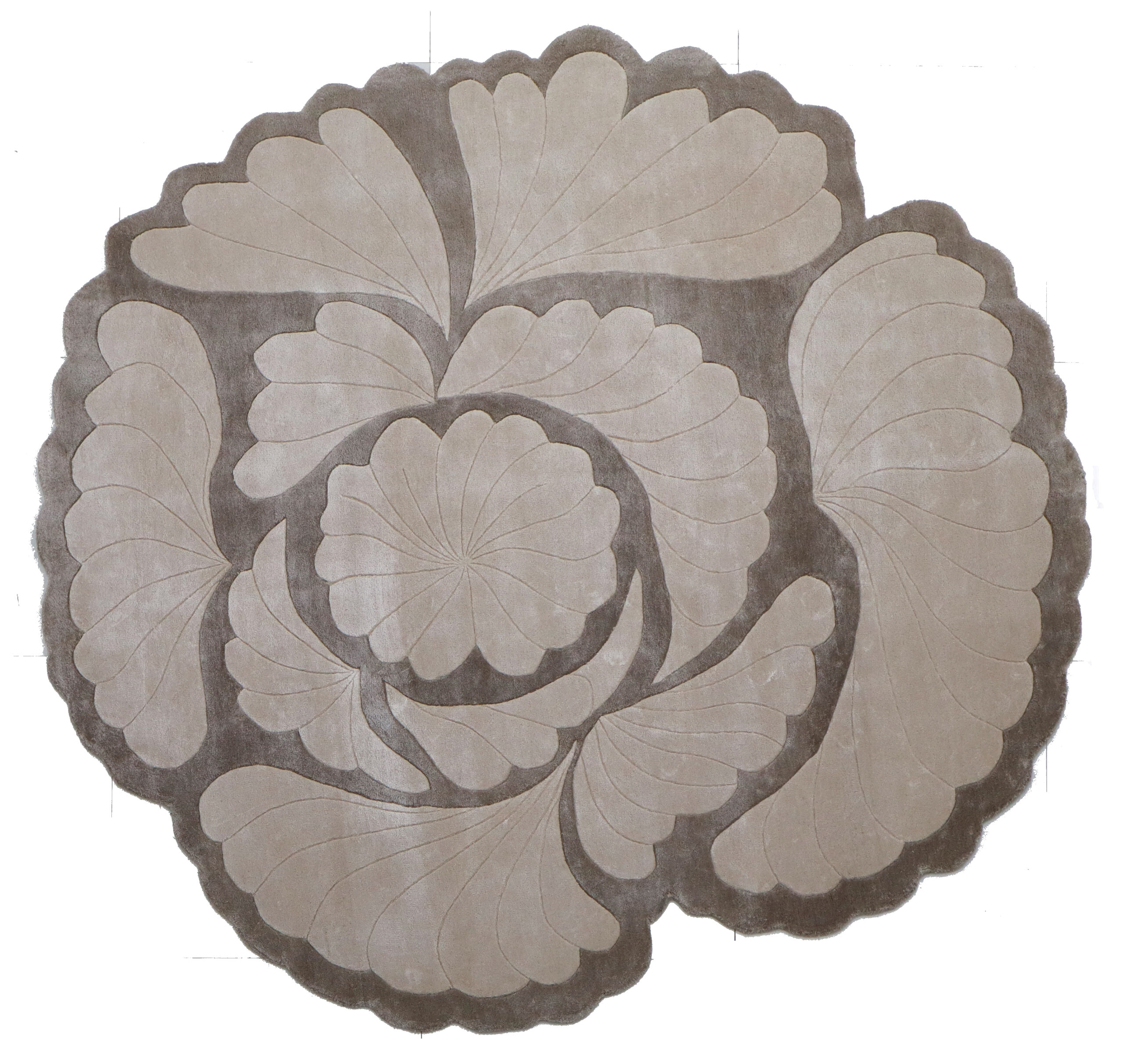 100% Bamboo Silk  Handmade Carpet in Contemporary  style, Multi color Handtufted Rug - RC881