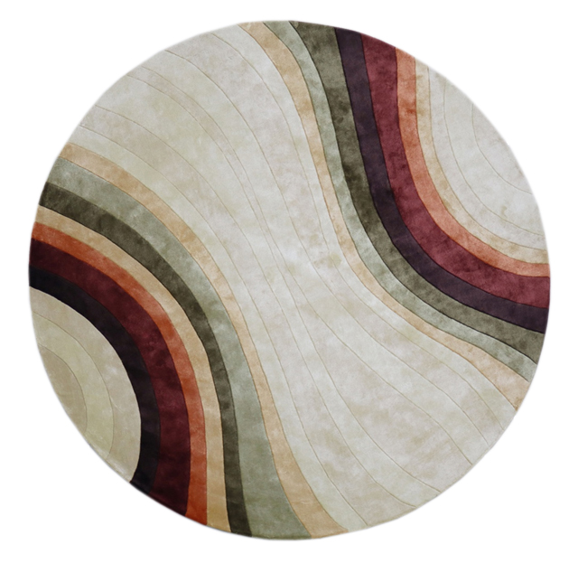 100% Bamboo Silk  Handmade Carpet in Contemporary  style, Multi color Handtufted Rug - RC912