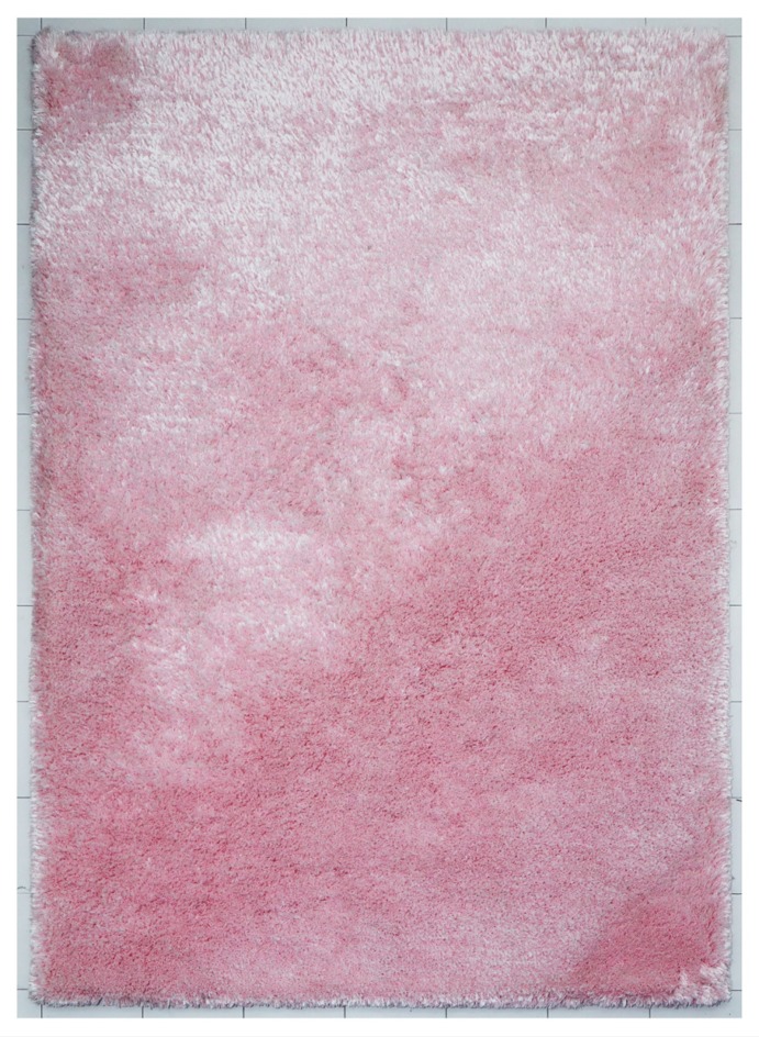 100% Polysester & BCF Handmade Carpet in Plain style, Red color Shaggy Rug - SH73