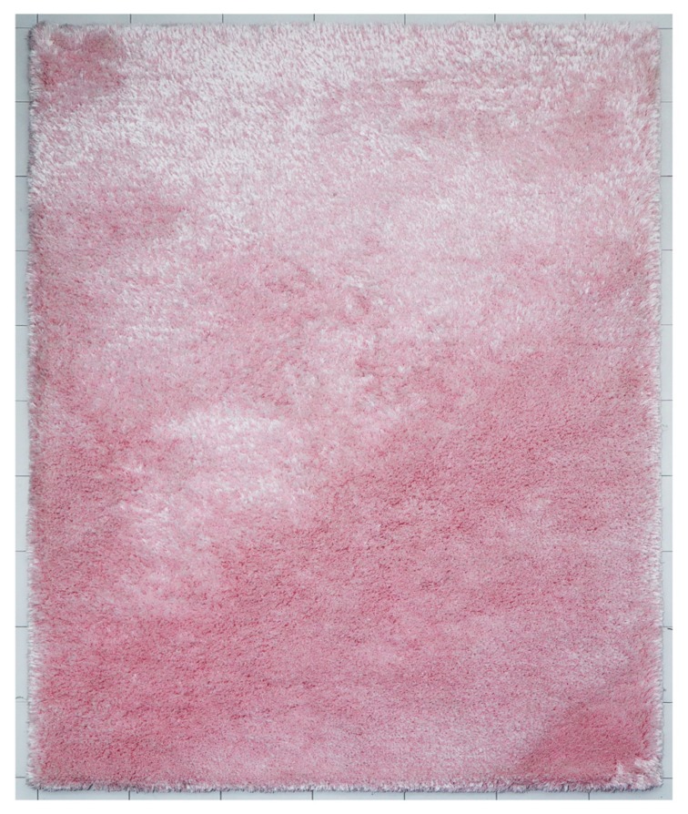 100% Polysester & BCF Handmade Carpet in Plain style, Red color Shaggy Rug - SH76