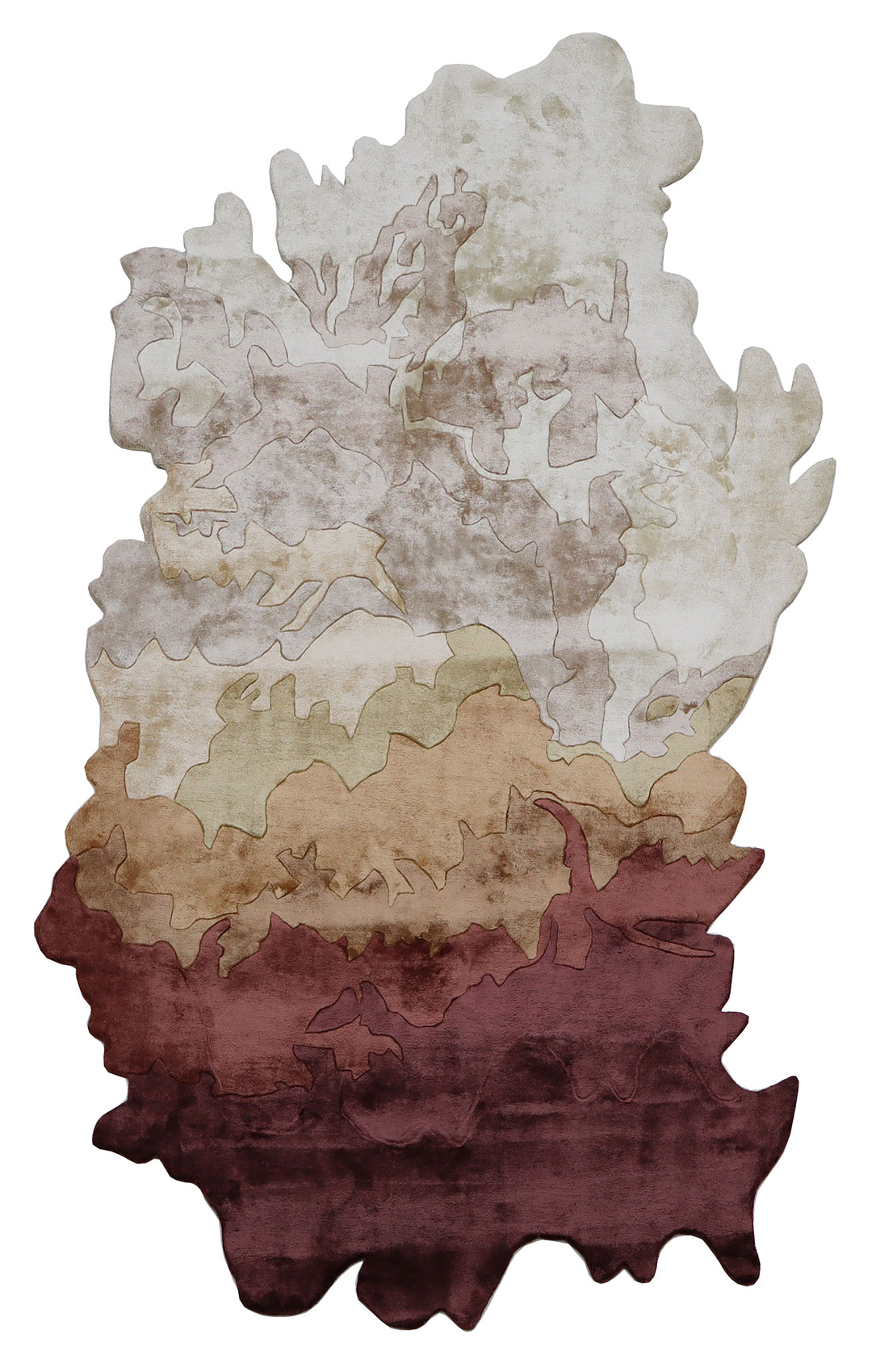 100% Bamboo Silk Handmade Carpet in Contemporary style, Multi color Handtufted Rug - RC900