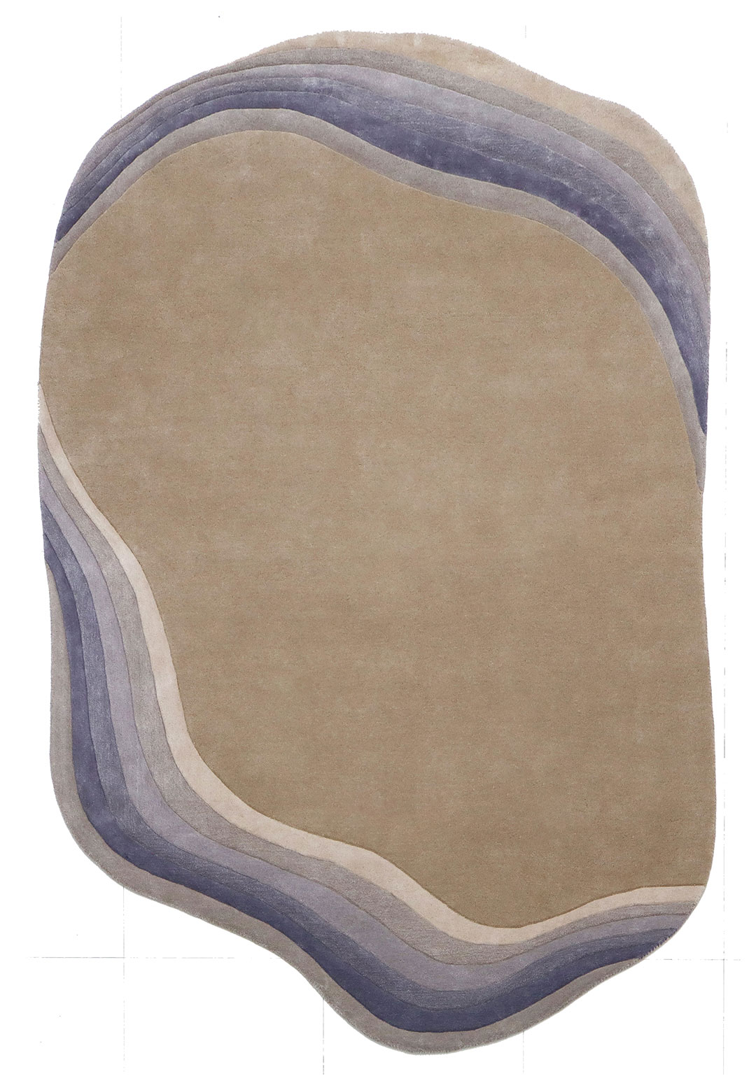 100% Bamboo Silk Handmade Carpet in Plain style, Multi color Handtufted Rug - RC903