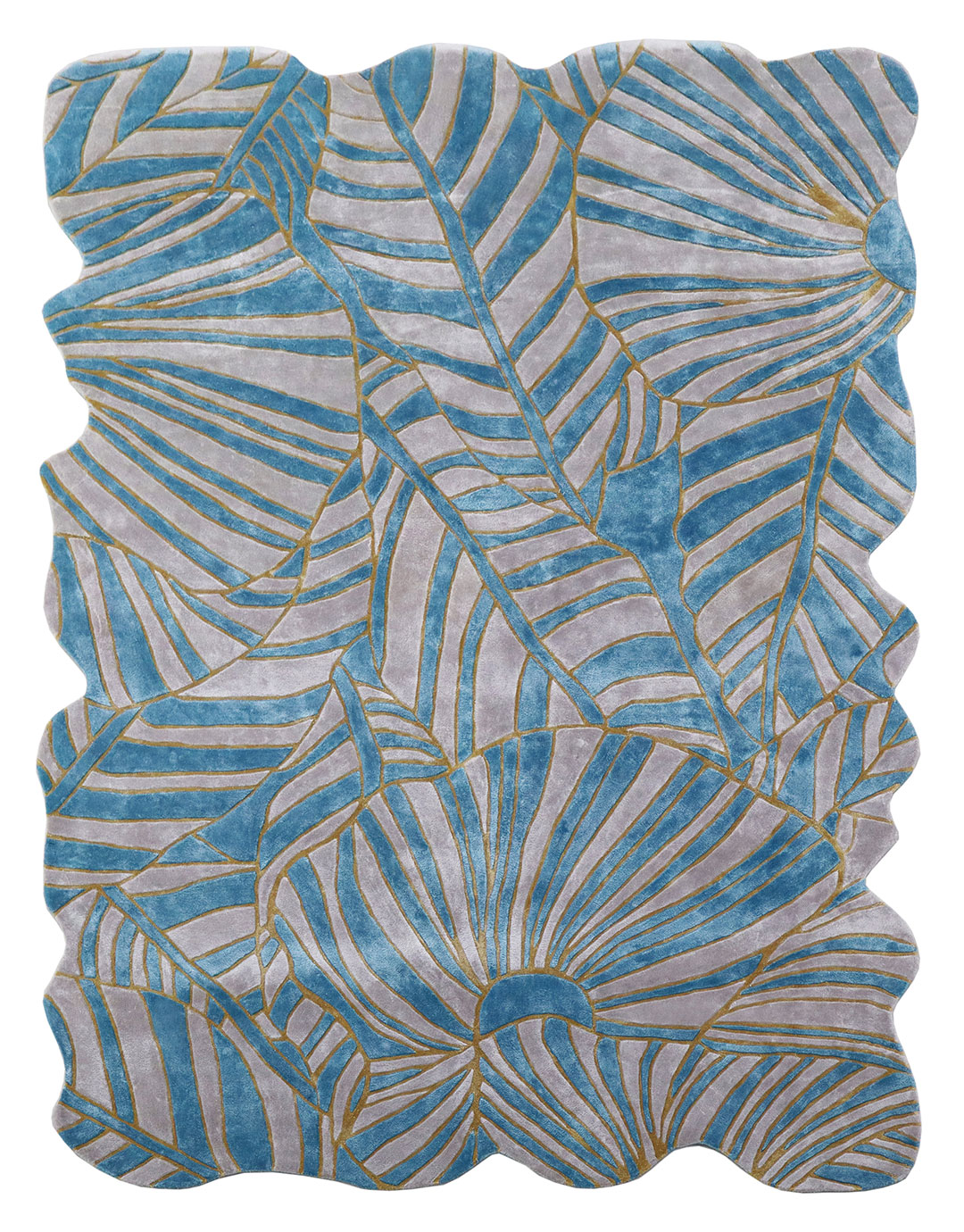 100% Bamboo Silk Handmade Carpet in Modern style, Multi color Handtufted Rug - RC911