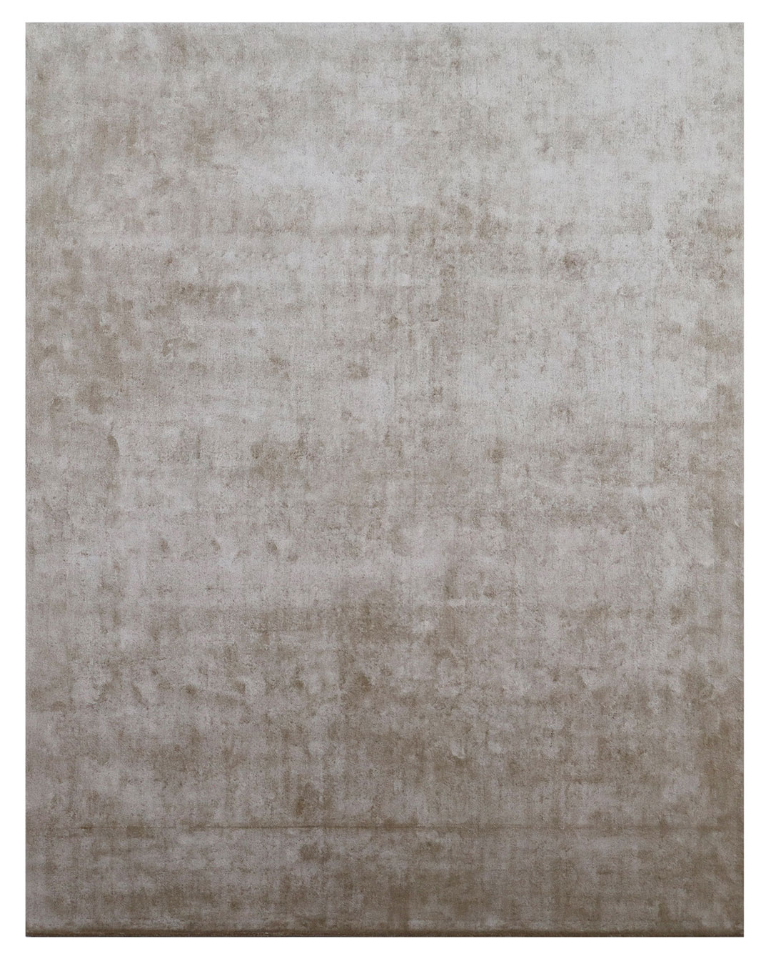 100% Tencel Wool Handmade Carpet in Plain style, Brown color Handtufted Rug - RC951