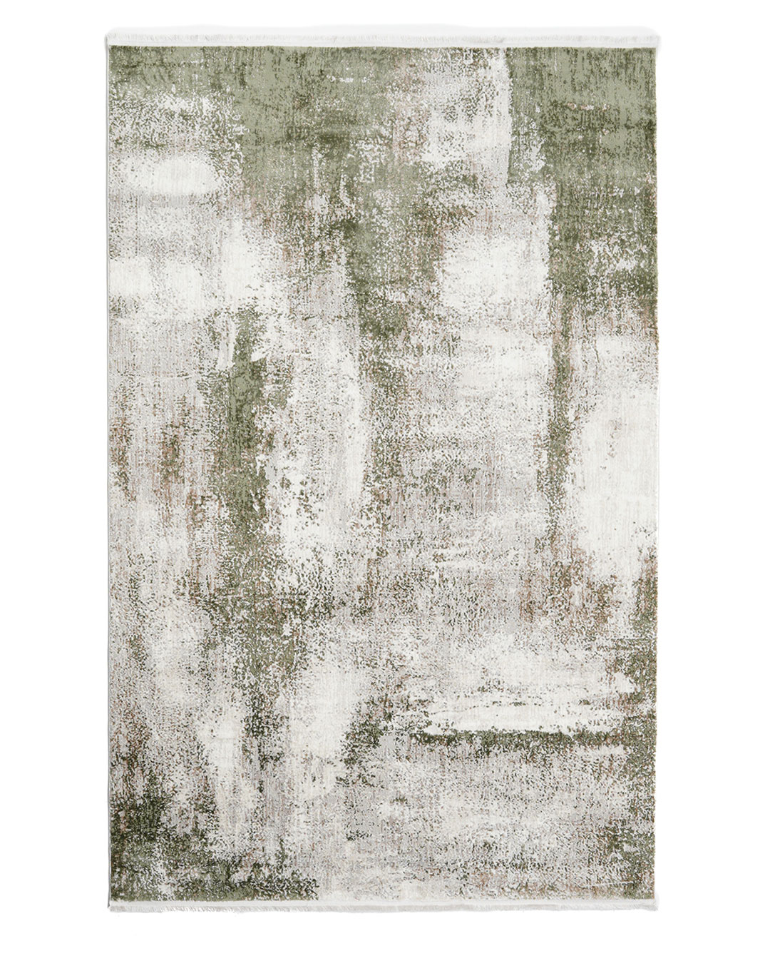 100% Polysester Machine Made Carpet, Cream Green Color - MR165