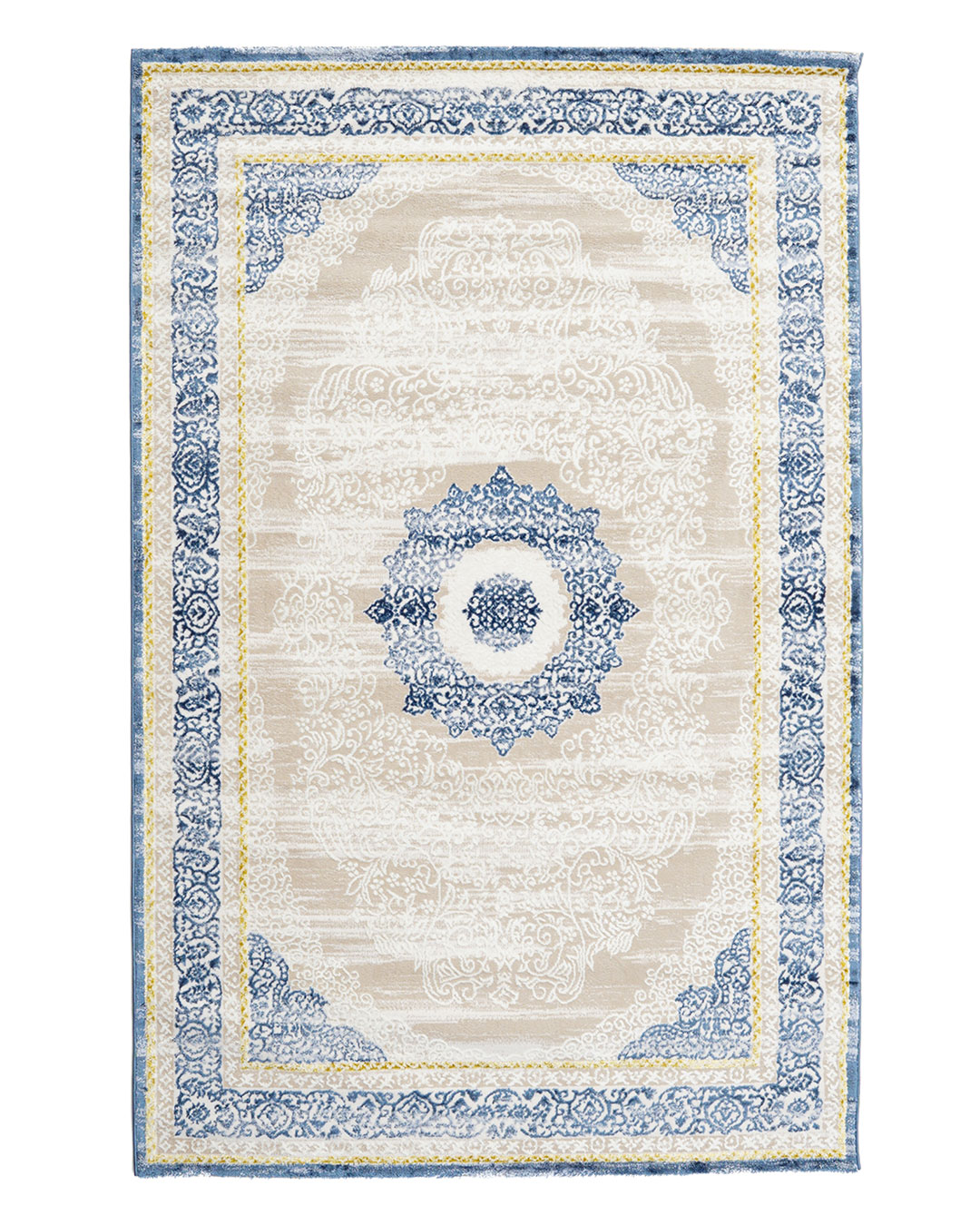 100% Polysester Machine Made Carpet, Classic Blue Color - N370A