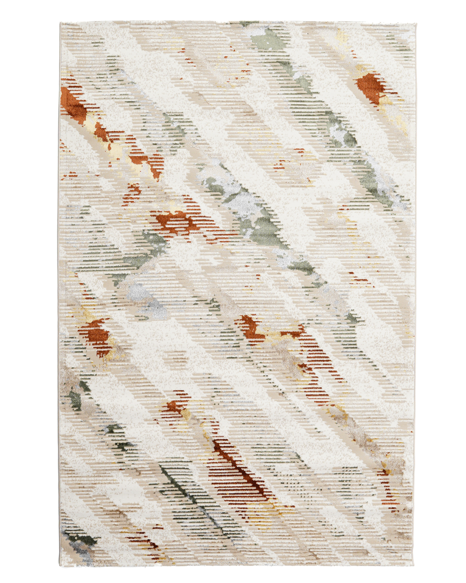 Machine Woven Area Rug, Multi Beige Color High-End Style- NK73A