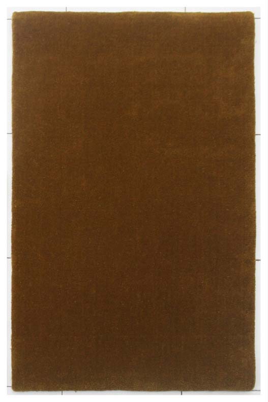 100% New Zealand Wool | Minimalist Brown Color Loomknotted Doormat - RC361