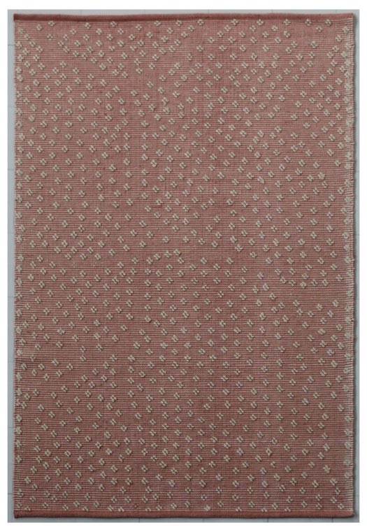 100% Fine Indian Wool Handmade Carpet in Mixture style, Red color Flatweave Rug - RC461