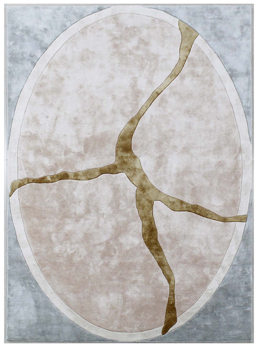 100% Bamboo Silk | Contemporary Multi Color Hand-tufted Rug - RC648
