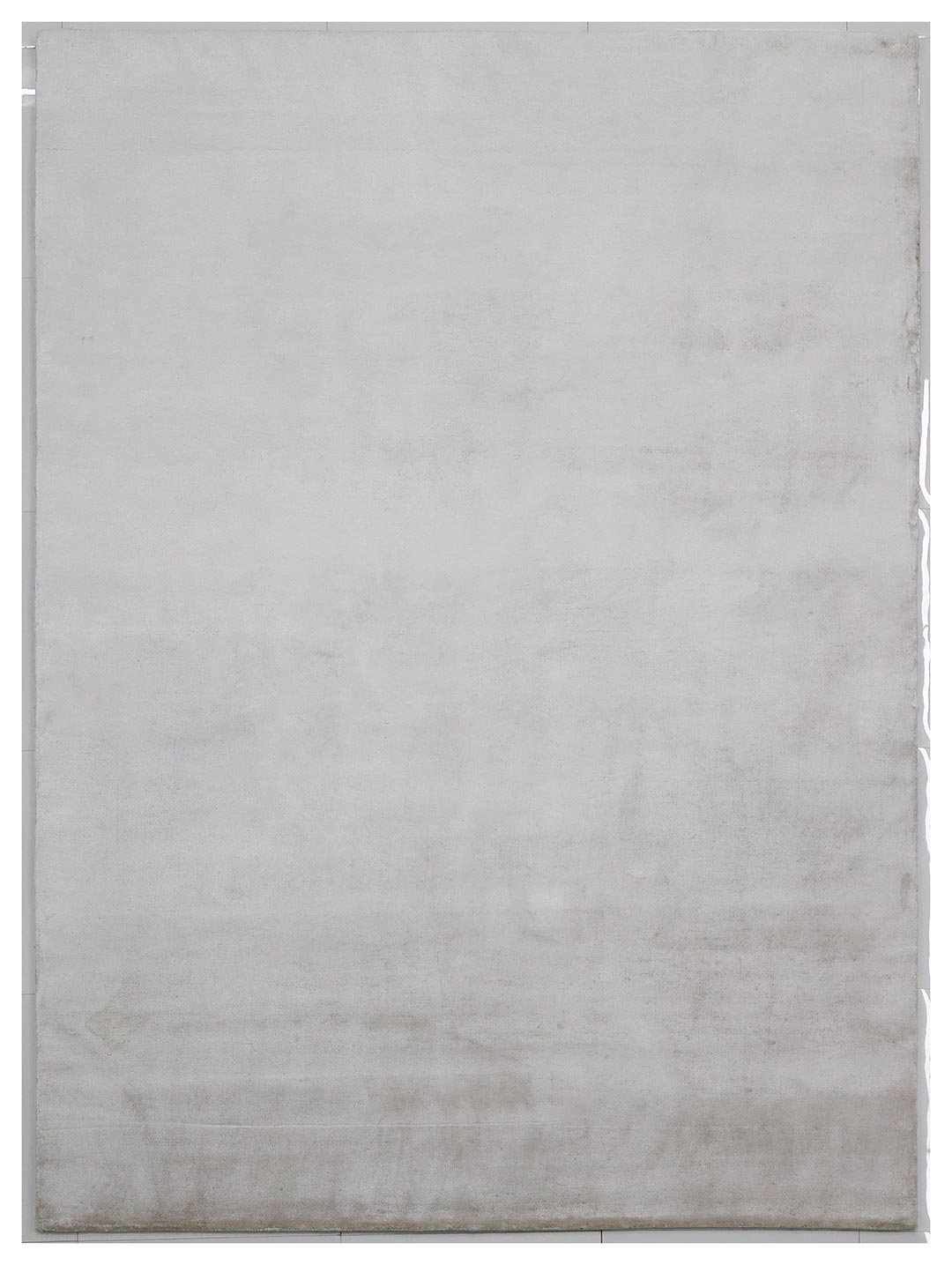 100% Bamboo Silk | Minimalist Beige Color Hand-tufted Rug - RC823