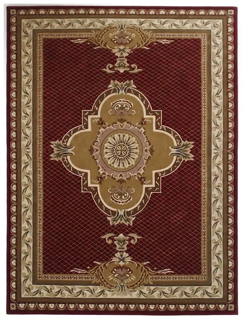 Vintage Red Hand Tufted Rug |100% New Zealand Wool Carpet