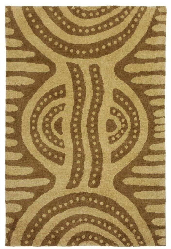 Modern Brown Handmade Carpet | 100% Fine Indian Wool Rug
