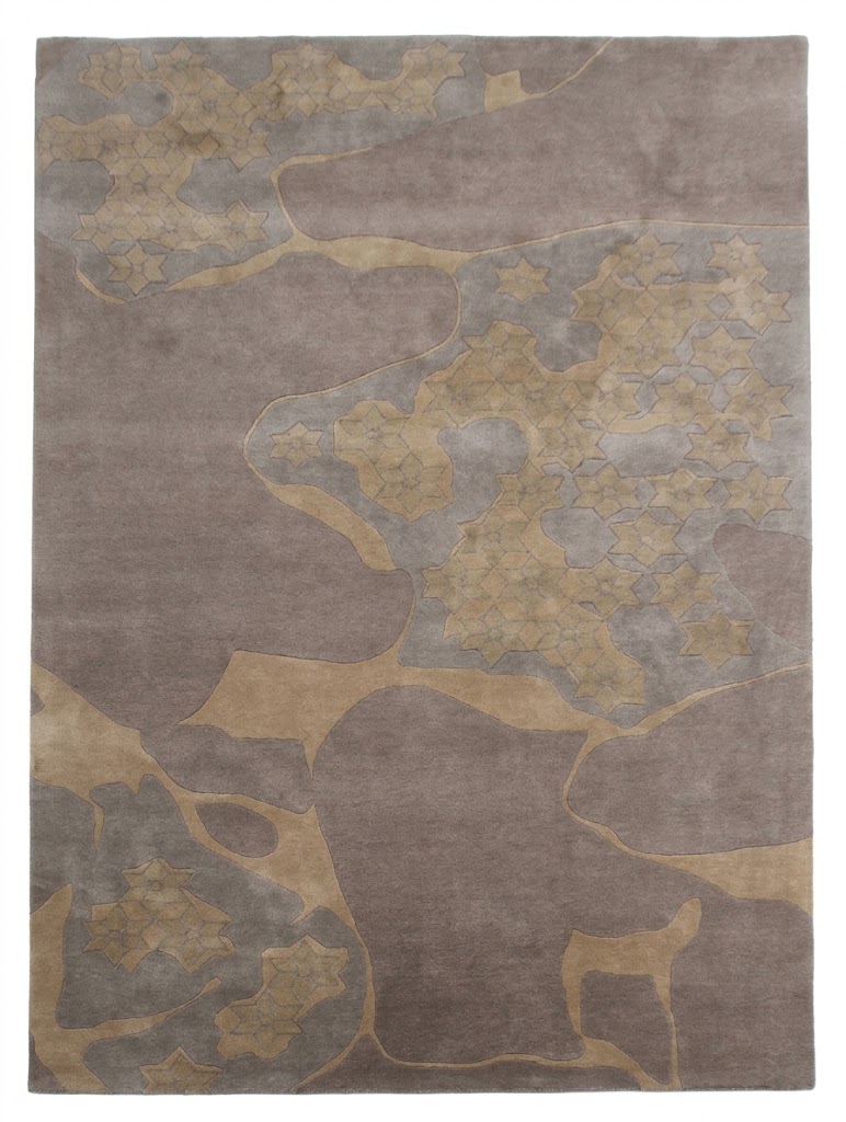 Contemporary Brown Hand-tufted Carpet | Blend of Bamboo Silk & New Zealand Wool Rug