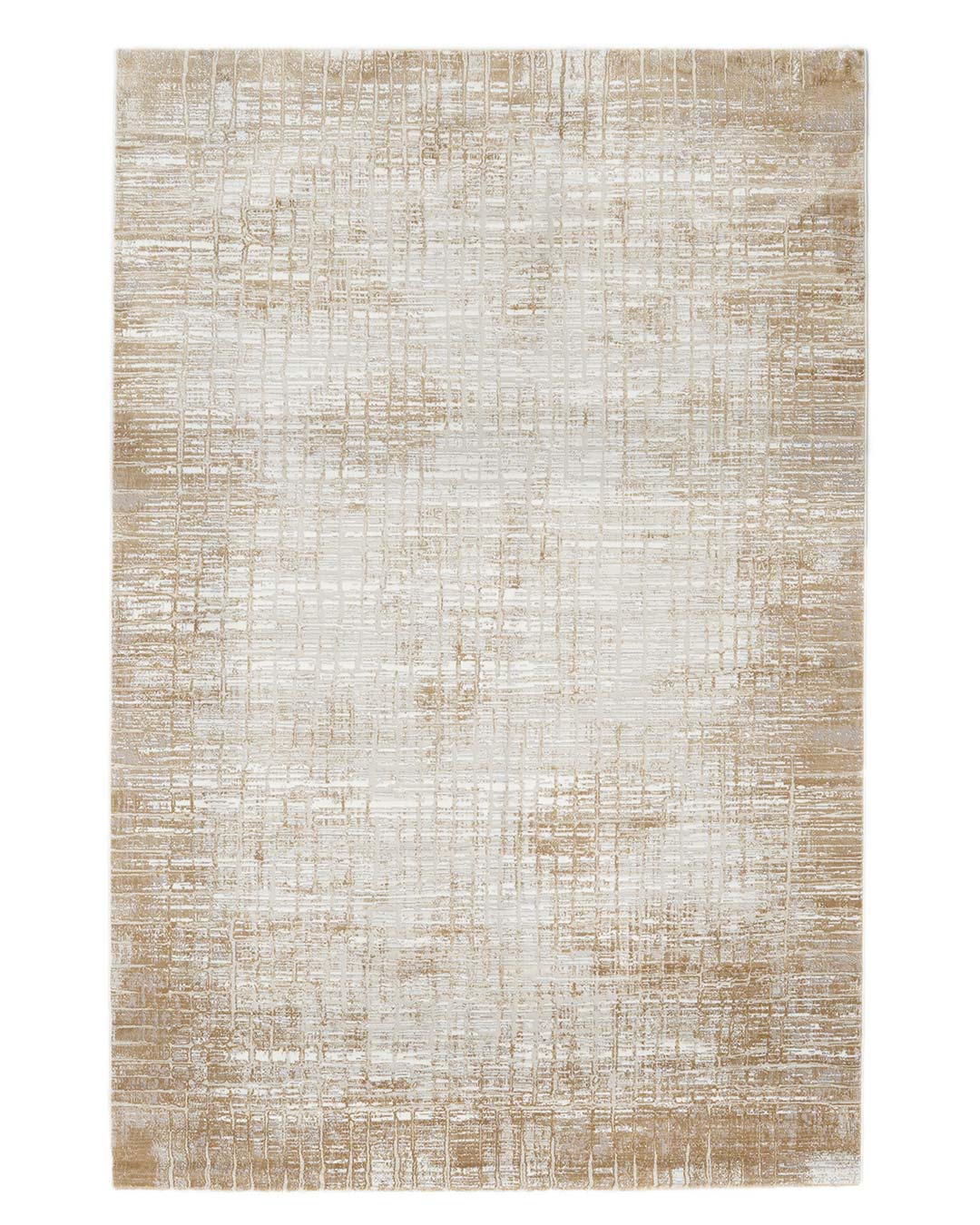 Machine Woven Area Rug, Cream Gold Color High-End Style - MR483