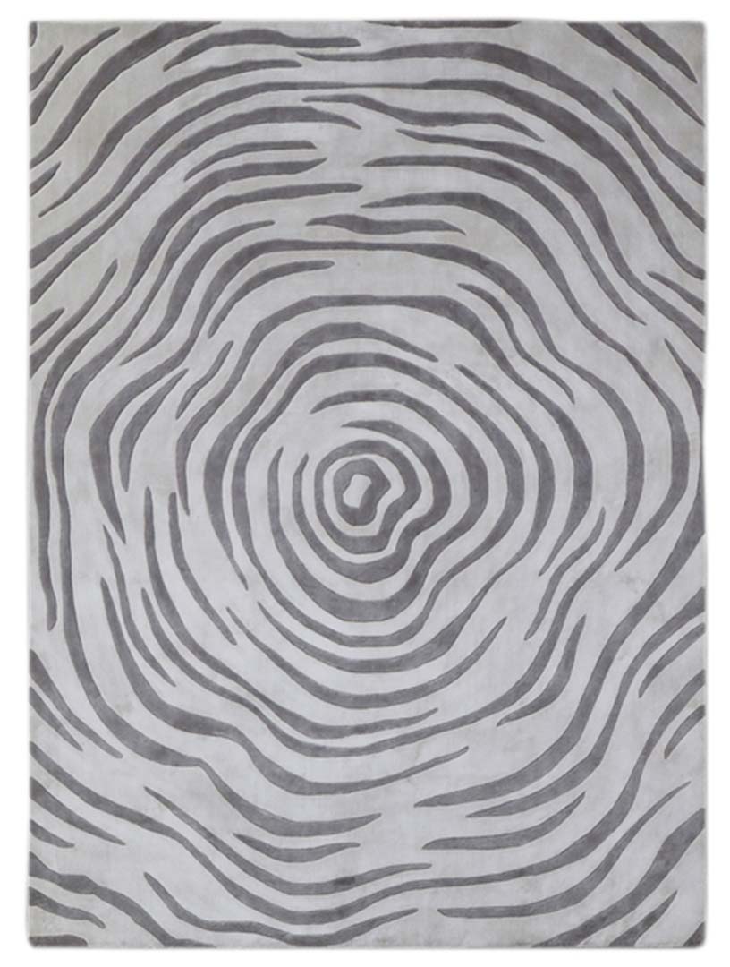 100% Bamboo Silk | Modern Beige Color Hand-tufted Rug - RC1009