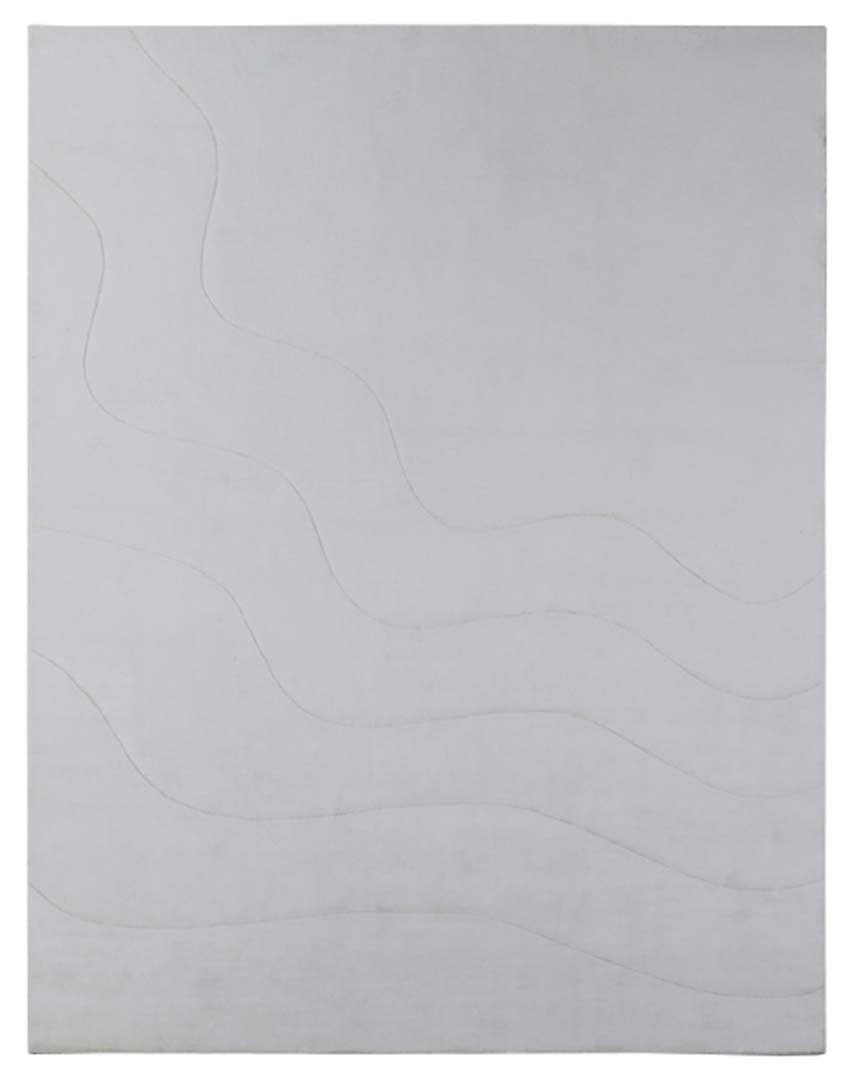 100% Bamboo Silk | Minimalist Beige Color Hand-tufted Rug - RC1028