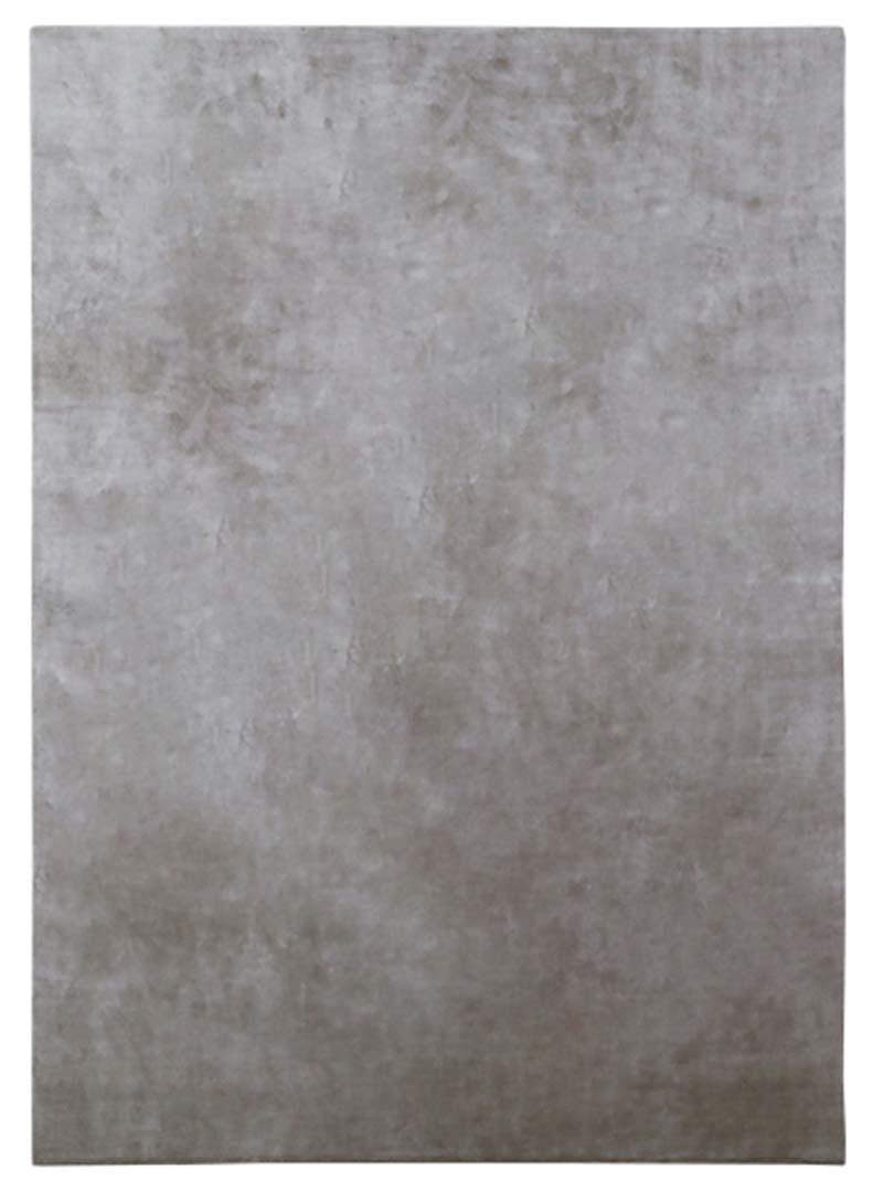 100% Tencel | Minimalist Brown Color Hand-tufted Rug - RC942