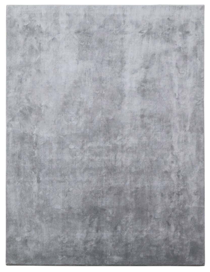 100% Bamboo Silk | Minimalist Grey Color Hand-tufted Rug -RC948