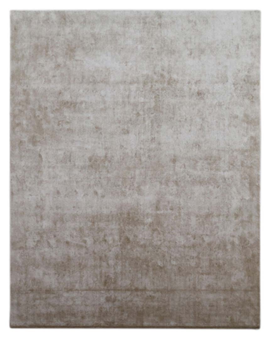 100% Tencel | Minimalist Stripe Brown Color Hand-tufted Rug - RC949