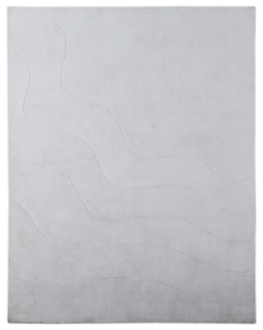 100% Bamboo Silk | Minimalist Modern Beige Color Hand-tufted Rug - RC990