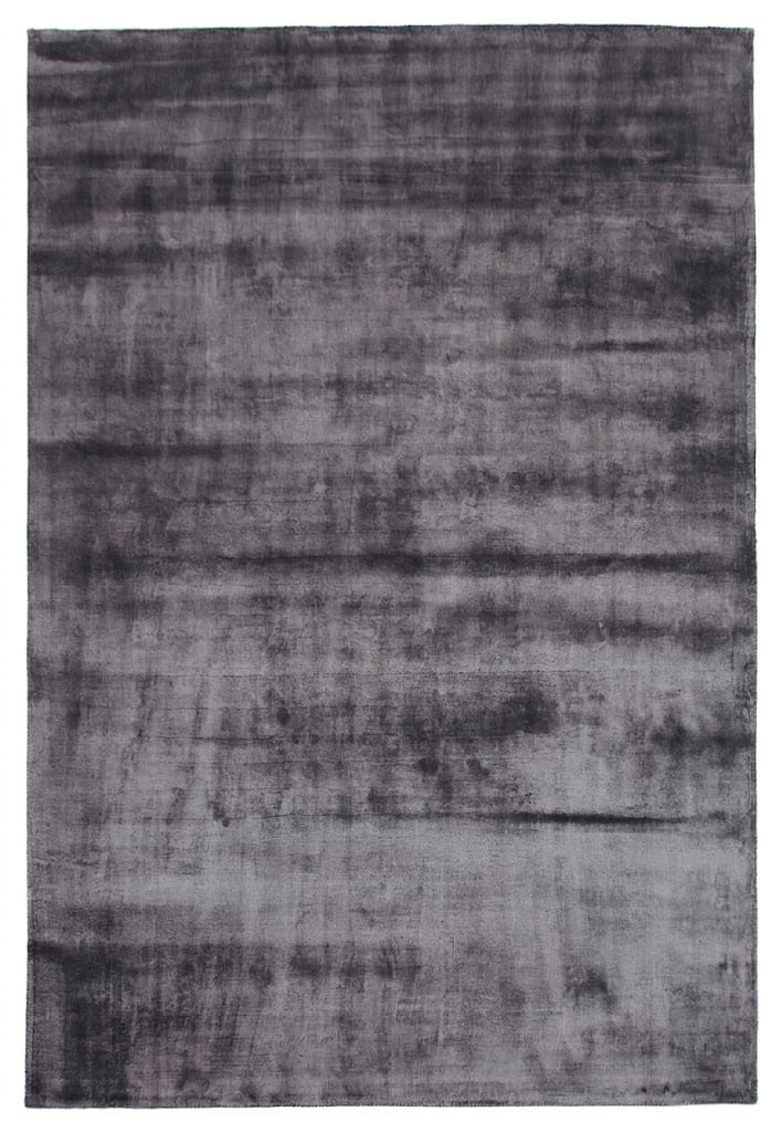 100% Viscose | Minimalist Dark Grey Hand-loom Carpet