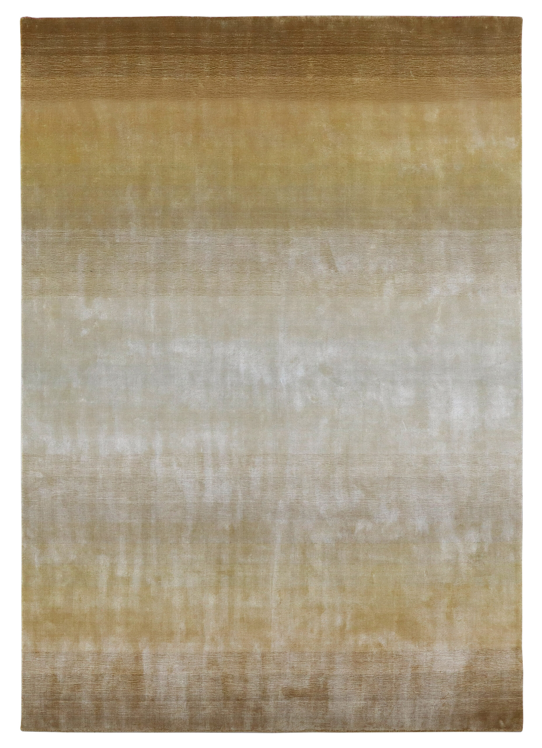 100% Bamboo Silk Carpet |Gradient Brown Loom knotted Rug