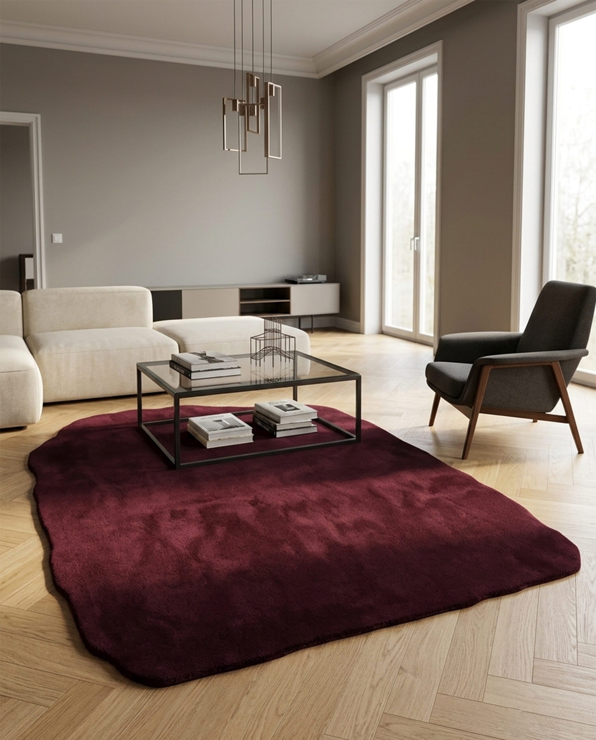ST-350_DEEP WINE_160X230 CM(TOP VIEW).