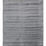 100% Viscose | Minimalist Grey Hand-loom Rug Carpet