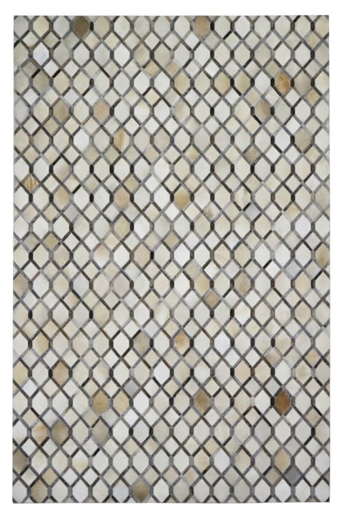 Handmade Hair on Leather Carpet