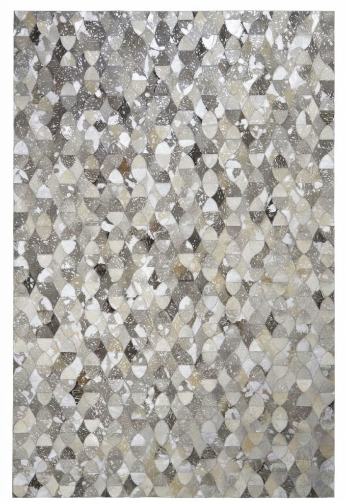Handmade Hair on Leather Carpet