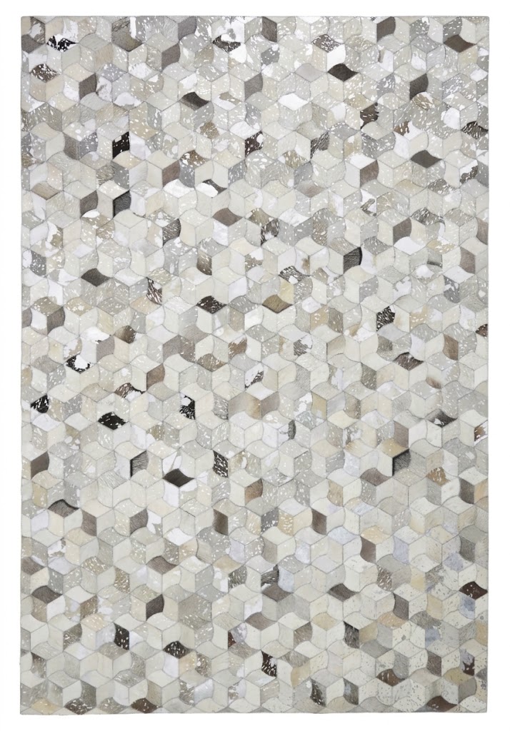 Handmade Hair on Leather Carpet